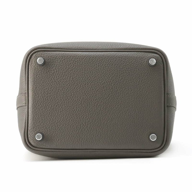 エルメス ハンドバッグ ピコタンロックPM グラファイト/シルバー金具 トリヨンモーリス U刻印