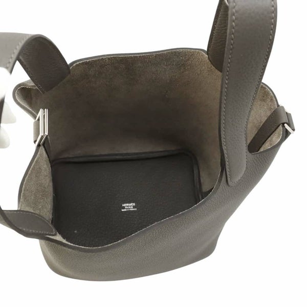 エルメス ハンドバッグ ピコタンロックPM グラファイト/シルバー金具 トリヨンモーリス U刻印