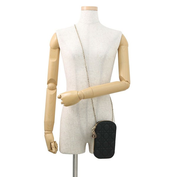 クリスチャン・ディオール スマホケース レディディオール Call'in Dior フォンホルダー カナージュ S0872ONMJ Christian Dior 黒