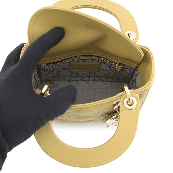 クリスチャン・ディオール ハンドバッグ レディディオール カナージュ ミニ ラムスキン M0505ONGE 2way