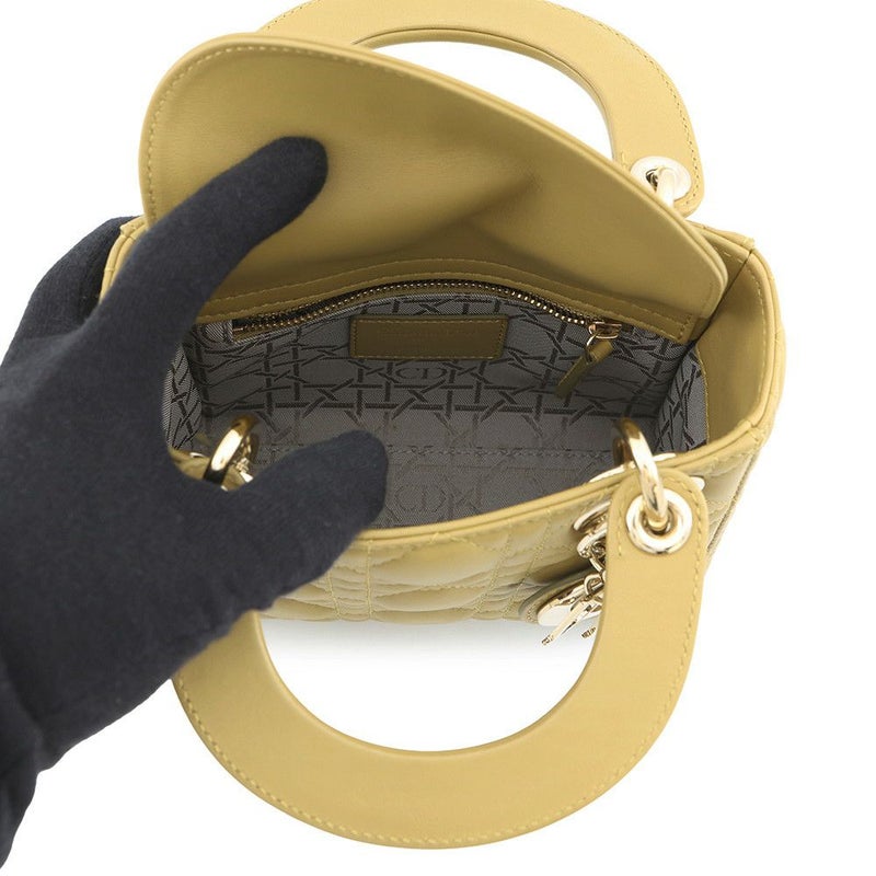 クリスチャン・ディオール ハンドバッグ レディディオール カナージュ ミニ ラムスキン M0505ONGE 2way