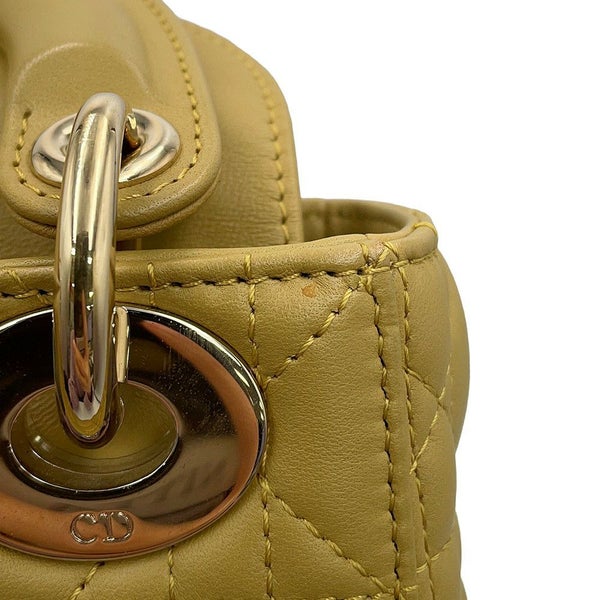 クリスチャン・ディオール ハンドバッグ レディディオール カナージュ ミニ ラムスキン M0505ONGE 2way