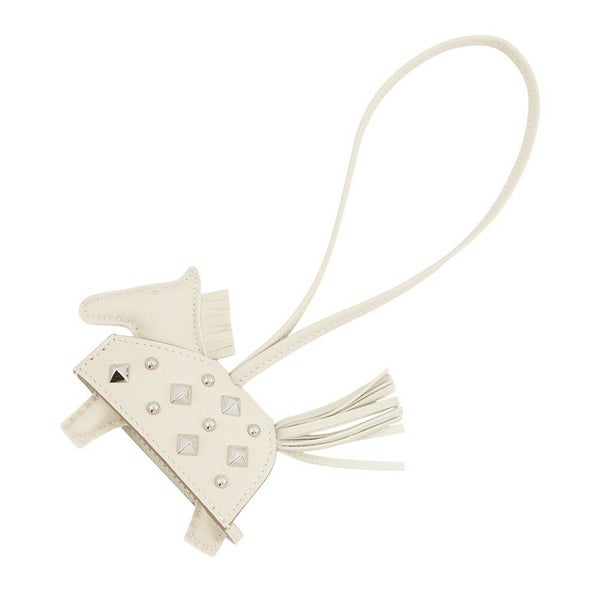 エルメス バッグチャーム ロデオPM ロベオロック クレ ラムスキン K刻印 HERMES チャーム オーナメント