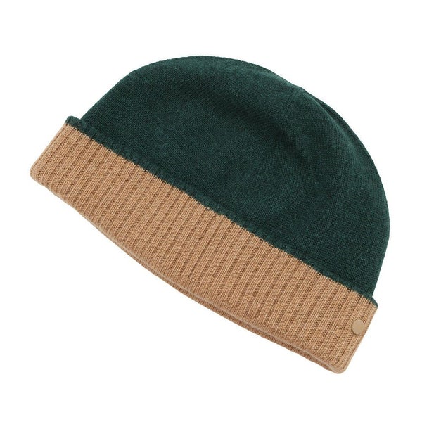 エルメス ニット帽 ヒューゴ バイカラー カシミヤ サイズLHERMES 帽子 メンズ リバーシブル