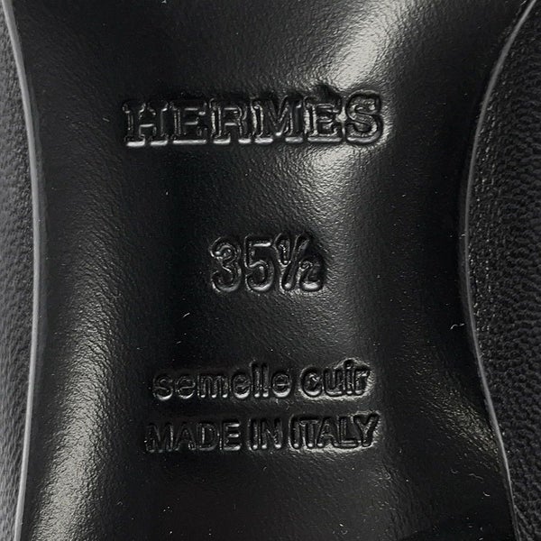 エルメス モカシン ロワイヤル レザー レディースサイズ35 1/2 HERMES 靴 黒