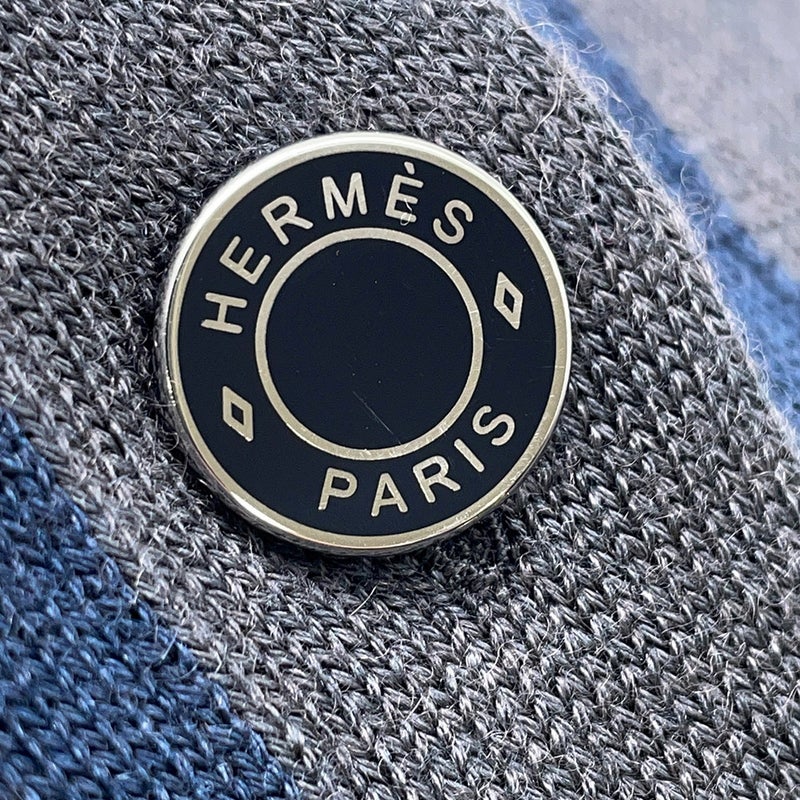 エルメス カーディガン  HARNAIS DE COUR カシミヤ シルク レディースサイズ40 HERMES トップス ニット