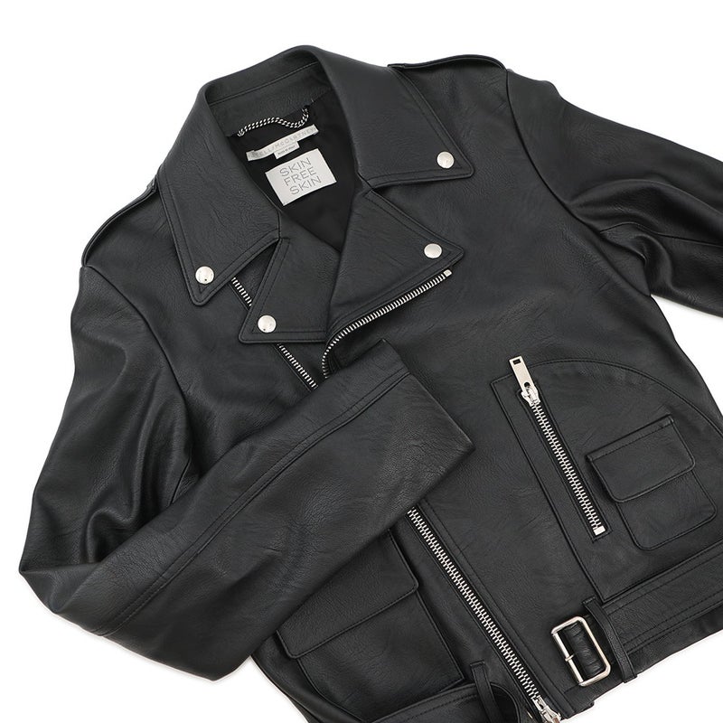 ステラマッカートニー ライダースジャケット レディースサイズ36 680075 Stella McCartney アウター 黒