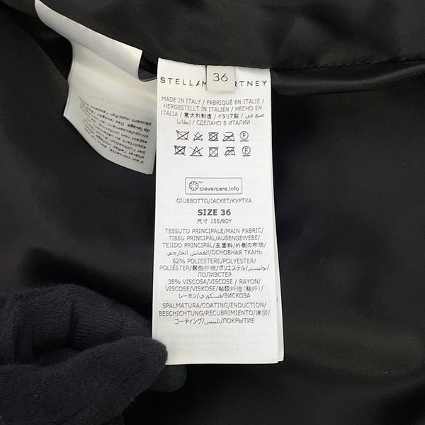 ステラマッカートニー ライダースジャケット レディースサイズ36 680075 Stella McCartney アウター 黒