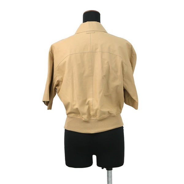 エルメス ジャケット レザー 半袖ジャケット レディースサイズ36 HERMES アウター
