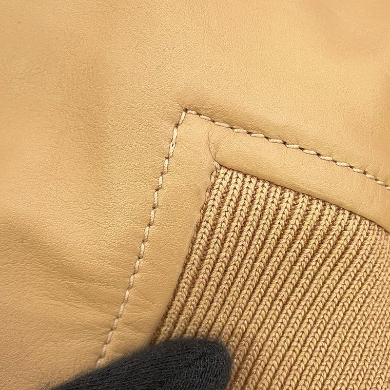 エルメス ジャケット レザー 半袖ジャケット レディースサイズ36 HERMES アウター