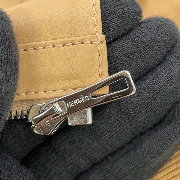 エルメス ジャケット レザー 半袖ジャケット レディースサイズ36 HERMES アウター