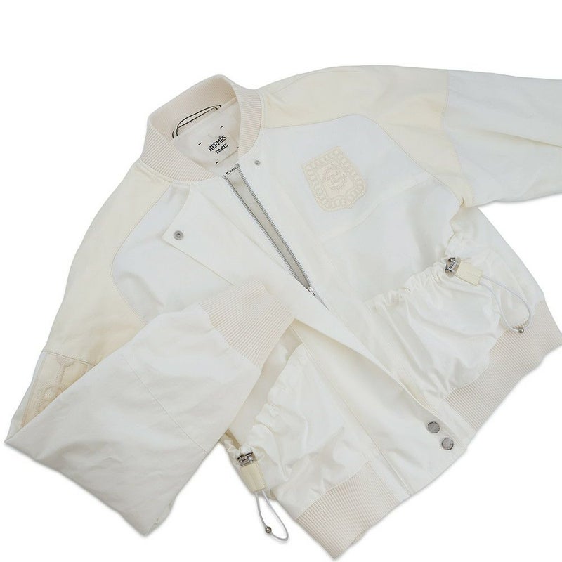 エルメス ジャケット Cliquetis ボンバージャケット コットン レディースサイズ38 HERMES アウター