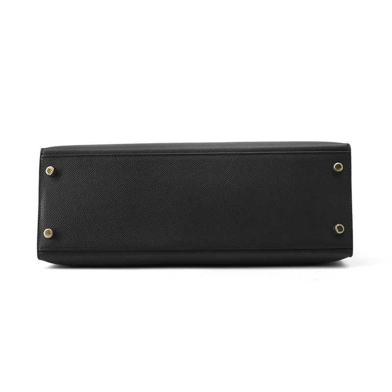 エルメス ハンドバッグ ケリー32 外縫い ブラック/ゴールド金具 エプソン □P刻印 ２wayショルダー 黒