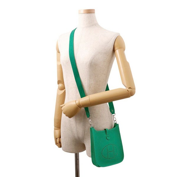 エルメス エブリンTPM 111cm アマゾン ヴェールヴェルティゴ/シルバー金具 トリヨンクレマンス W刻印