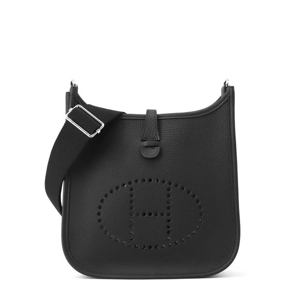 エルメス ショルダーバッグ エブリン3 23 ブラック/シルバー金具 トリヨンクレマンス K刻印 黒
