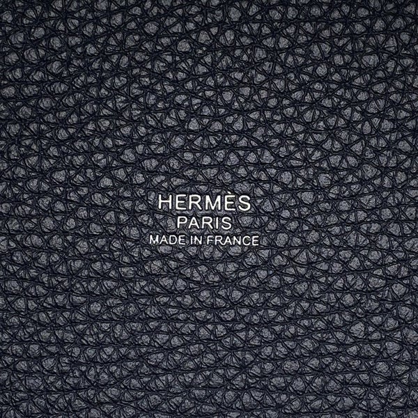 エルメス ハンドバッグ ピコタンロックPM ブルーニュイ/シルバー金具 トリヨンクレマンス K刻印
