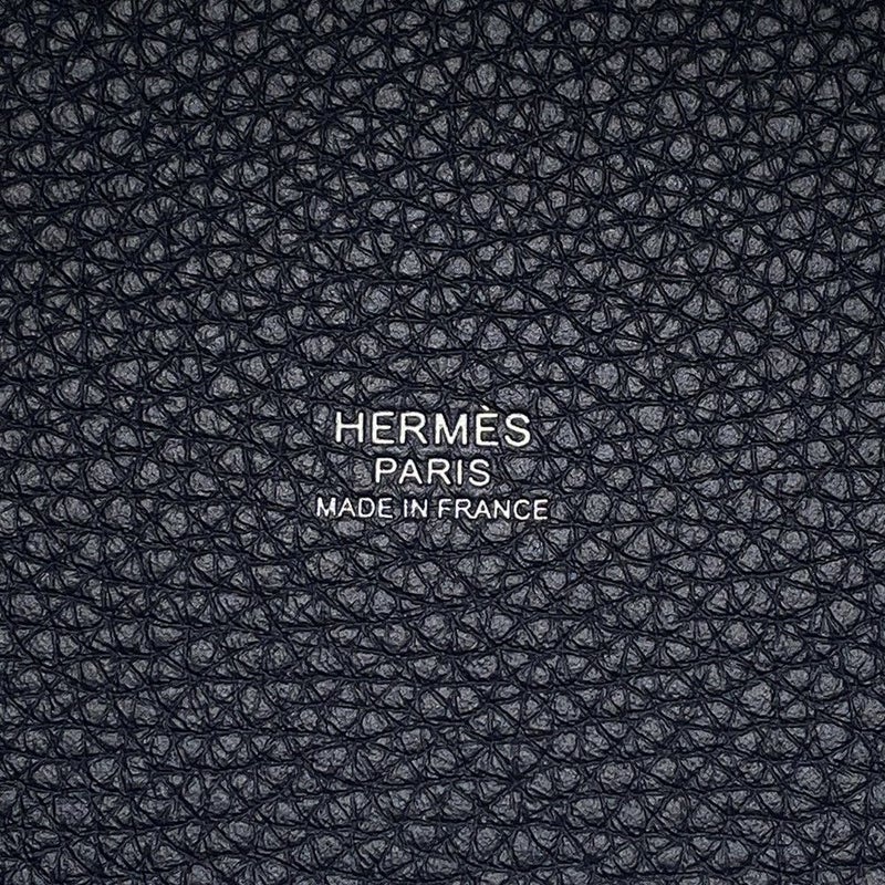 エルメス ハンドバッグ ピコタンロックPM ブルーニュイ/シルバー金具 トリヨンクレマンス K刻印