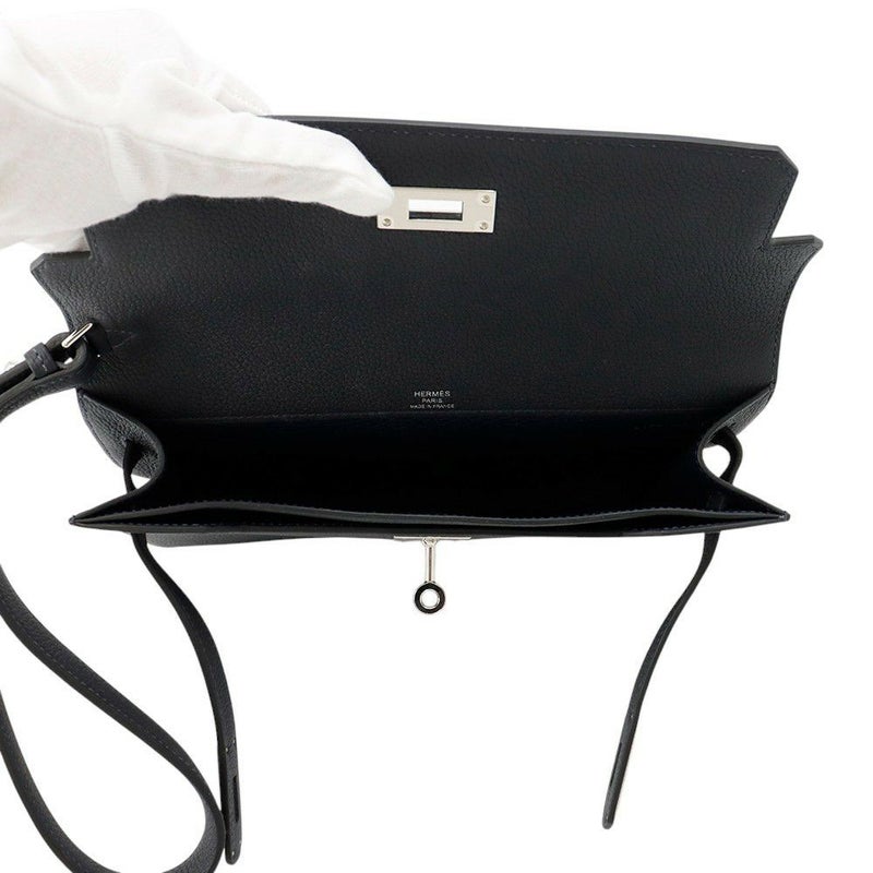 エルメス クラッチバッグ ケリーデペッシュ25 キャバン/シルバー金具 トゴ B刻印 HERMES メンズ