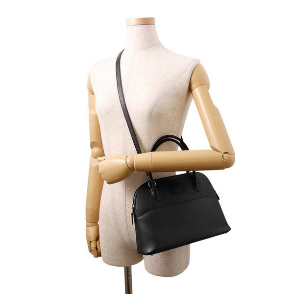 エルメス ハンドバッグ ボリード27 ブラック/シルバー金具 エプソン Y刻印 ２wayショルダー 黒