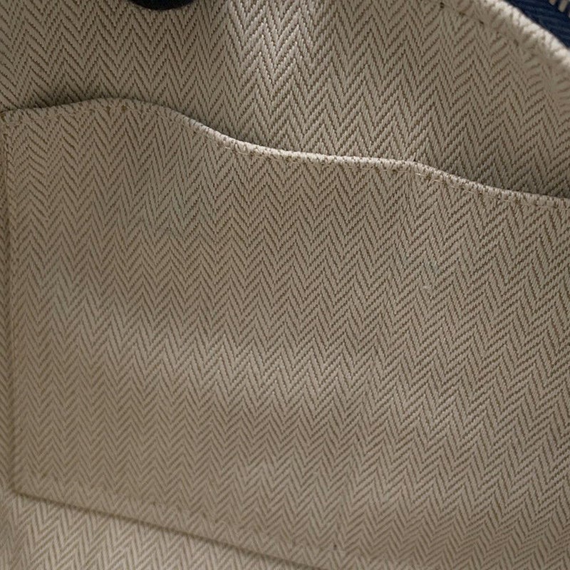 エルメス ポーチ ブリッド・ア・ブラックPM Hパヴィヨン マリン/シルバー金具 キャンバス HERMES バッグ 小物入れ