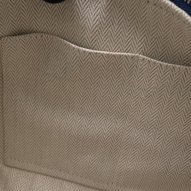エルメス ポーチ ブリッド・ア・ブラックPM Hパヴィヨン マリン/シルバー金具 キャンバス HERMES バッグ 小物入れ