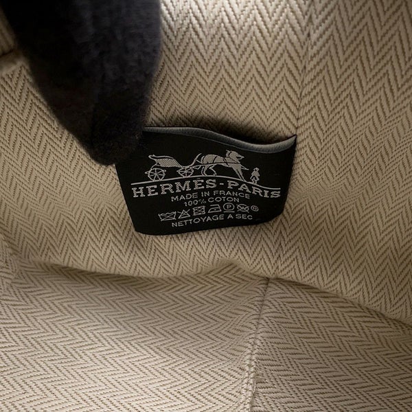 エルメス ポーチ ブリッド・ア・ブラックPM Hパヴィヨン マリン/シルバー金具 キャンバス HERMES バッグ 小物入れ