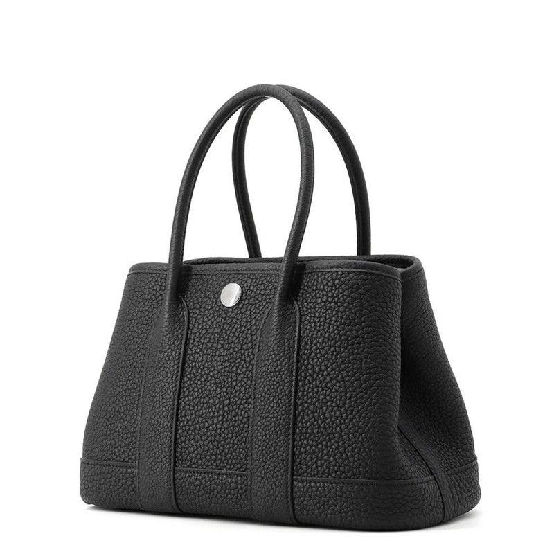 エルメス トートバッグ ネオ・ガーデン 23 ガーデンパーティ ブラック/シルバー金具 ネゴンダ K刻印 HERMES 黒