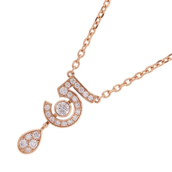 シャネル ネックレス エターナル シャネル N°5 ネックレス ダイヤモンド 25P 計約0.36ct K18PGピンクゴールド J12193 ペンダント