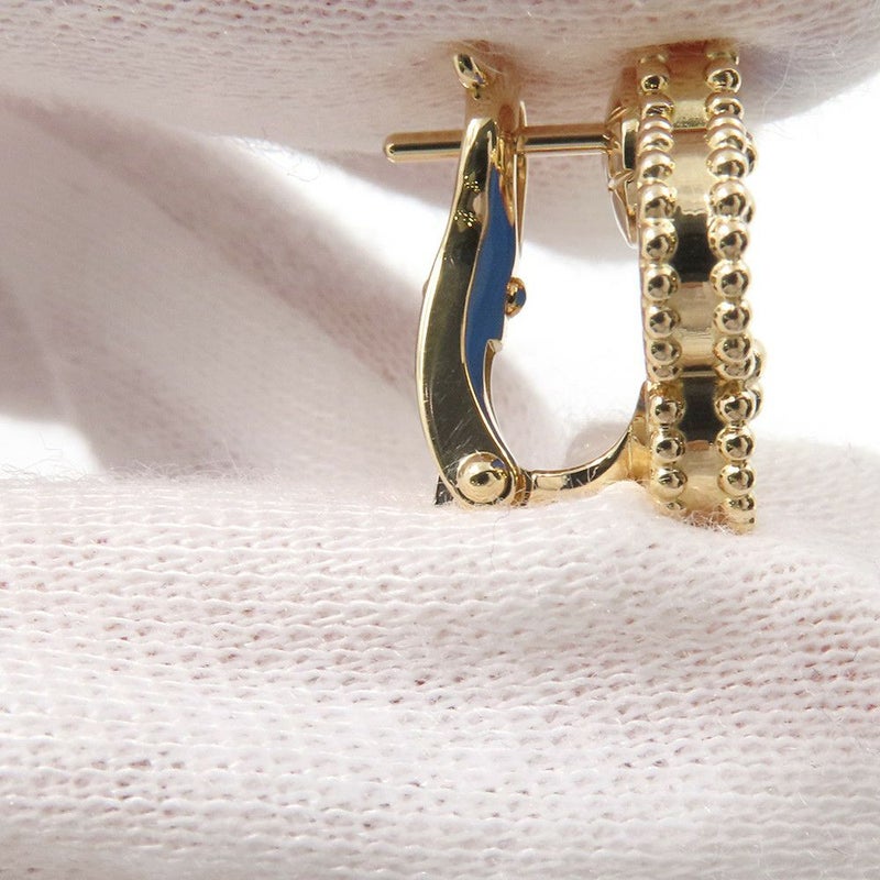 ヴァンクリーフ&アーペル ピアス ヴィンテージ アルハンブラ イヤリング ブルーアゲート K18YGイエローゴールド VCARP9SZ00