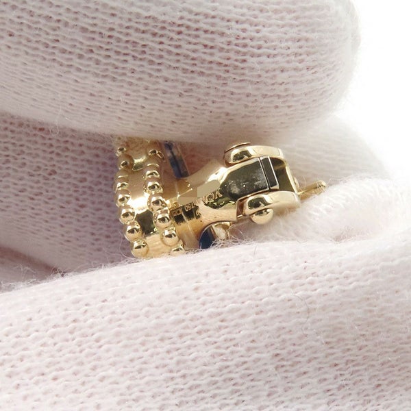 ヴァンクリーフ&アーペル ピアス ヴィンテージ アルハンブラ イヤリング ブルーアゲート K18YGイエローゴールド VCARP9SZ00