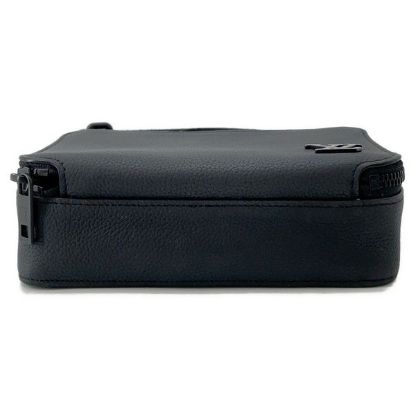 ルイヴィトン ショルダーバッグ グレインカーフレザー/LV アエログラム アルファ・ウェアラブル ウォレット M59161 財布 ブラック 黒