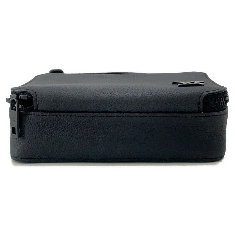 ルイヴィトン ショルダーバッグ グレインカーフレザー/LV アエログラム アルファ・ウェアラブル ウォレット M59161 財布 ブラック 黒