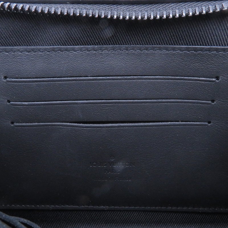 ルイヴィトン ショルダーバッグ グレインカーフレザー/LV アエログラム アルファ・ウェアラブル ウォレット M59161 財布 ブラック 黒