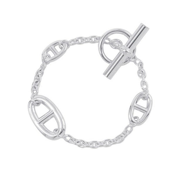 エルメス ブレスレット シェーヌダンクル ファランドール SV925シルバー サイズST HERMES ジュエリー