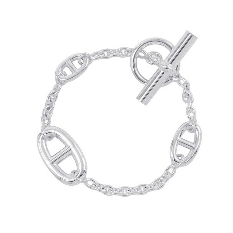 エルメス ブレスレット シェーヌダンクル ファランドール SV925シルバー サイズST HERMES ジュエリー