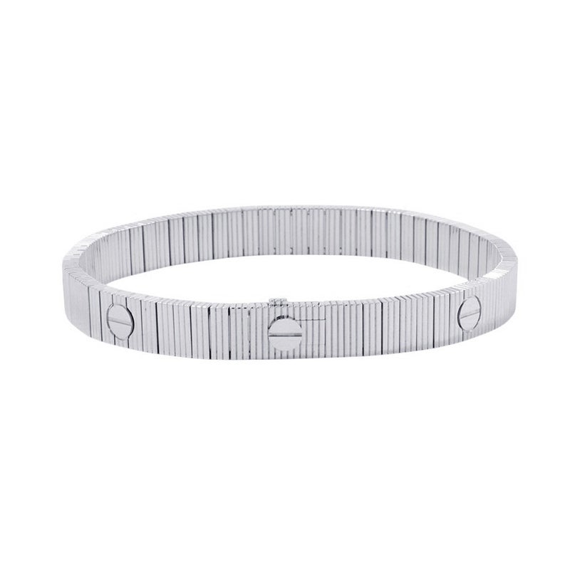 カルティエ ブレスレット ラブ アンリミテッド ブレスレット フレキシブル K18WGホワイトゴールド サイズ17 B6089717 Love Unlimited