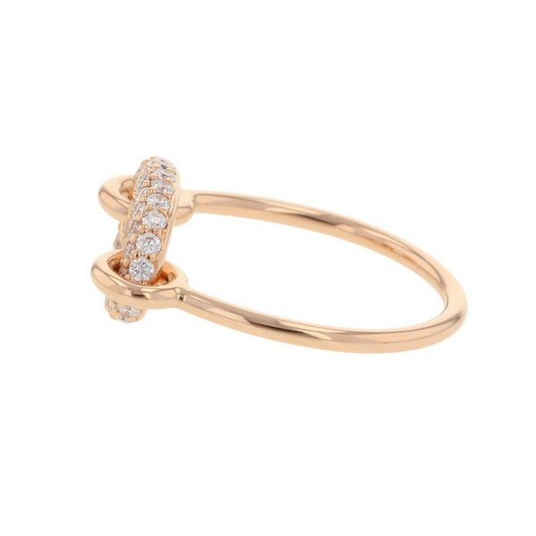 エルメス リング ファランドール リング ダイヤモンド 48P 計0.45ct K18PGピンクゴールド リングサイズ51 HERMES Farandole ring
