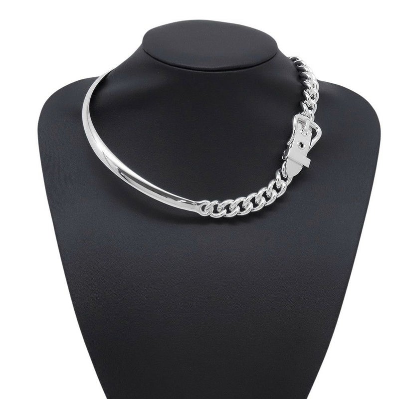 エルメス ネックレス ブックルセリエ アンフレクシブル SV925シルバー サイズGM/42 HERMES ジュエリー