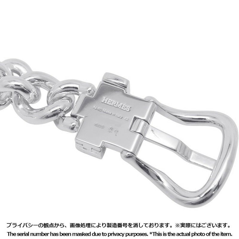 エルメス ネックレス ブックルセリエ アンフレクシブル SV925シルバー サイズGM/42 HERMES ジュエリー