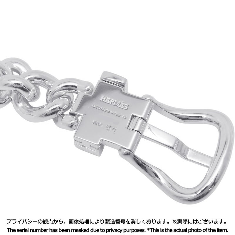 エルメス ネックレス ブックルセリエ アンフレクシブル SV925シルバー サイズGM/42 HERMES ジュエリー
