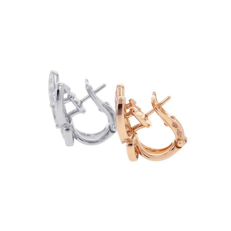 ヴァンクリ ピアス ドゥ パピヨン ピンクサファイア 34P 計0.88ct/ダイヤ 36P 計0.99ct K18WG/K18PG VCARO3M600