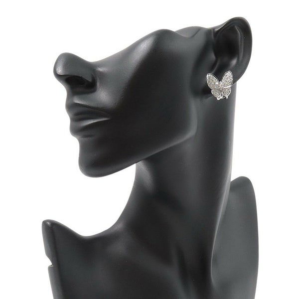 ヴァンクリ ピアス ドゥ パピヨン ピンクサファイア 34P 計0.88ct/ダイヤ 36P 計0.99ct K18WG/K18PG VCARO3M600