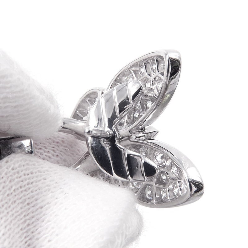 ヴァンクリ ピアス ドゥ パピヨン ピンクサファイア 34P 計0.88ct/ダイヤ 36P 計0.99ct K18WG/K18PG VCARO3M600