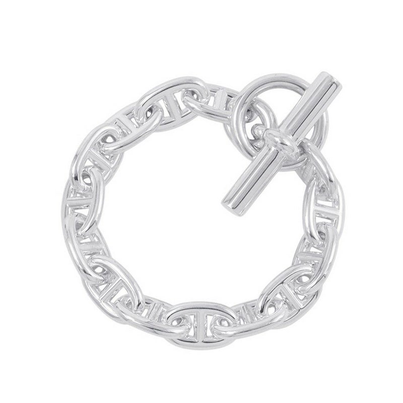 エルメス ブレスレット シェーヌダンクルMM 14コマ SV925シルバー HERMES ジュエリー