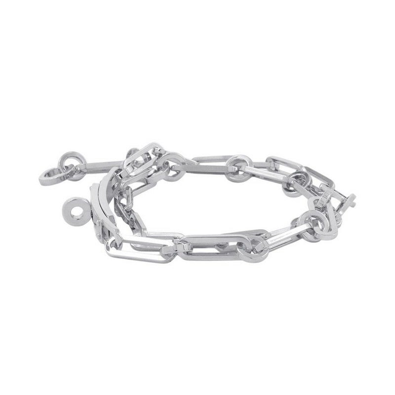 エルメス ブレスレット ケリー シェーヌ ドゥブルトゥール チェーン SV925シルバー サイズ16 HERMES ジュエリー