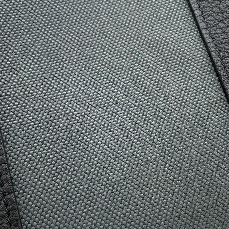 エルメス トートバッグ ガーデンパーティTPM ヴェールマングローブ/ブラック/シルバー金具 トワルミリタリー/ネゴンダ K刻印