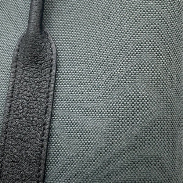 エルメス トートバッグ ガーデンパーティTPM ヴェールマングローブ/ブラック/シルバー金具 トワルミリタリー/ネゴンダ K刻印