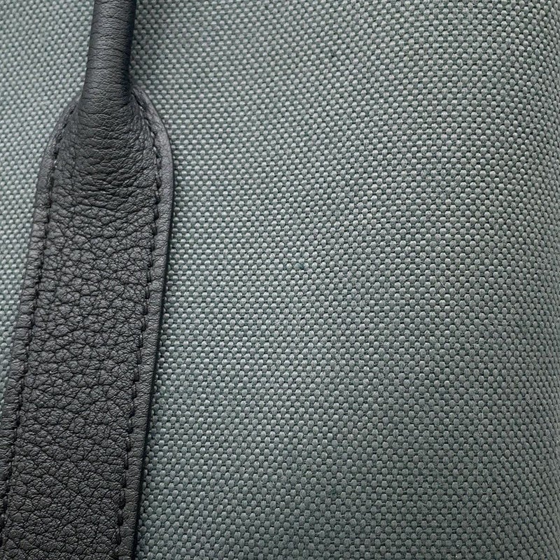 エルメス トートバッグ ガーデンパーティTPM ヴェールマングローブ/ブラック/シルバー金具 トワルミリタリー/ネゴンダ K刻印