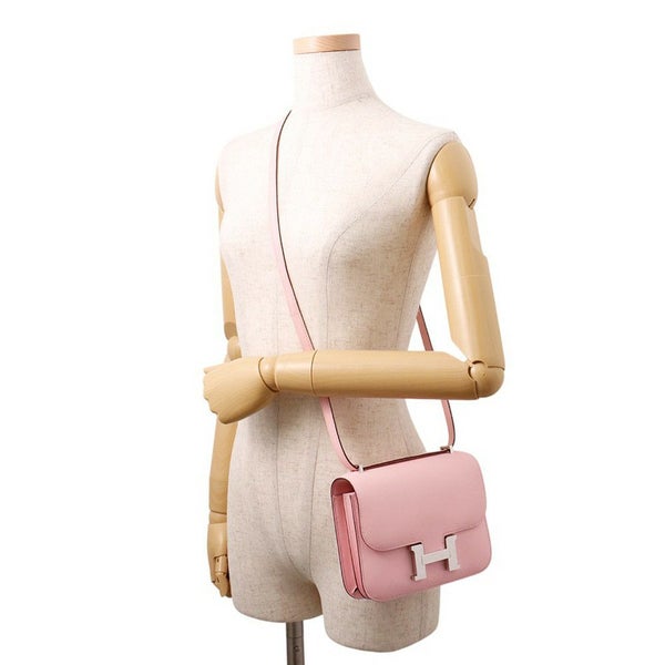 エルメス ミニ コンスタンス3 ミロワール ローズサクラ/シルバー金具 スイフト W刻印