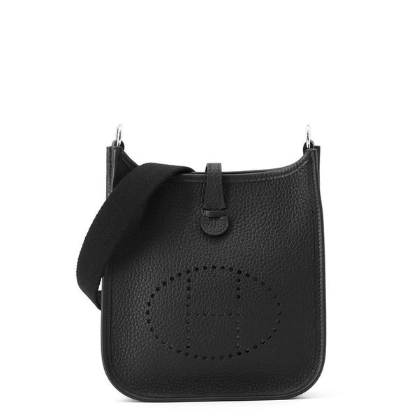 エルメス エブリンTPM 111cm アマゾン ブラック/シルバー金具 トリヨンクレマンス W刻印 黒